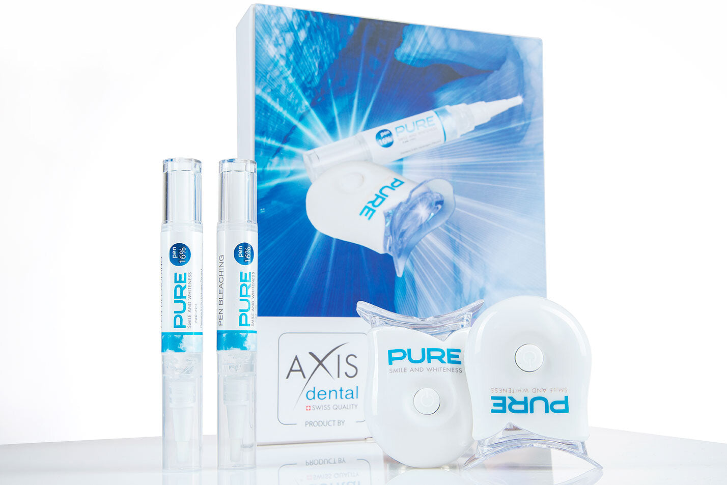Двоен к-т избелваща система за зъби PURE 16% с LED лампи